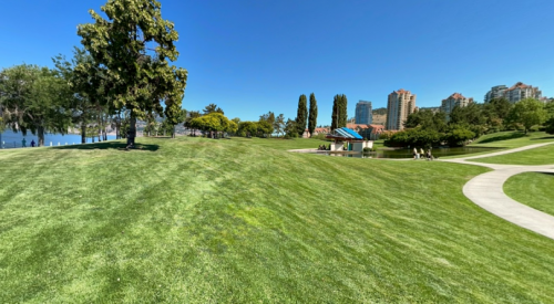 Upgrades to Waterfront Park stage on schedule to be finished this spring