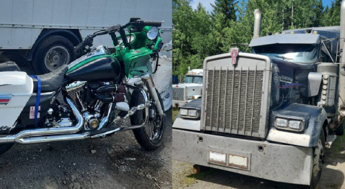 RCMP appeal for witness in deadly BC highway crash between semi-truck, motorcycle