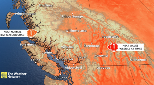 Hot summer expected in BC, particularly in Interior: Weather Network