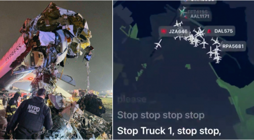 Two pilots dead, dozens injured after Air Canada jet collides with fire truck in New York