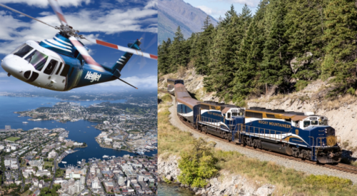 Helicopter tour, luxury train trip, VIP wine sipping and gorgeous hotel stays all up for grabs in BC hospitality lottery